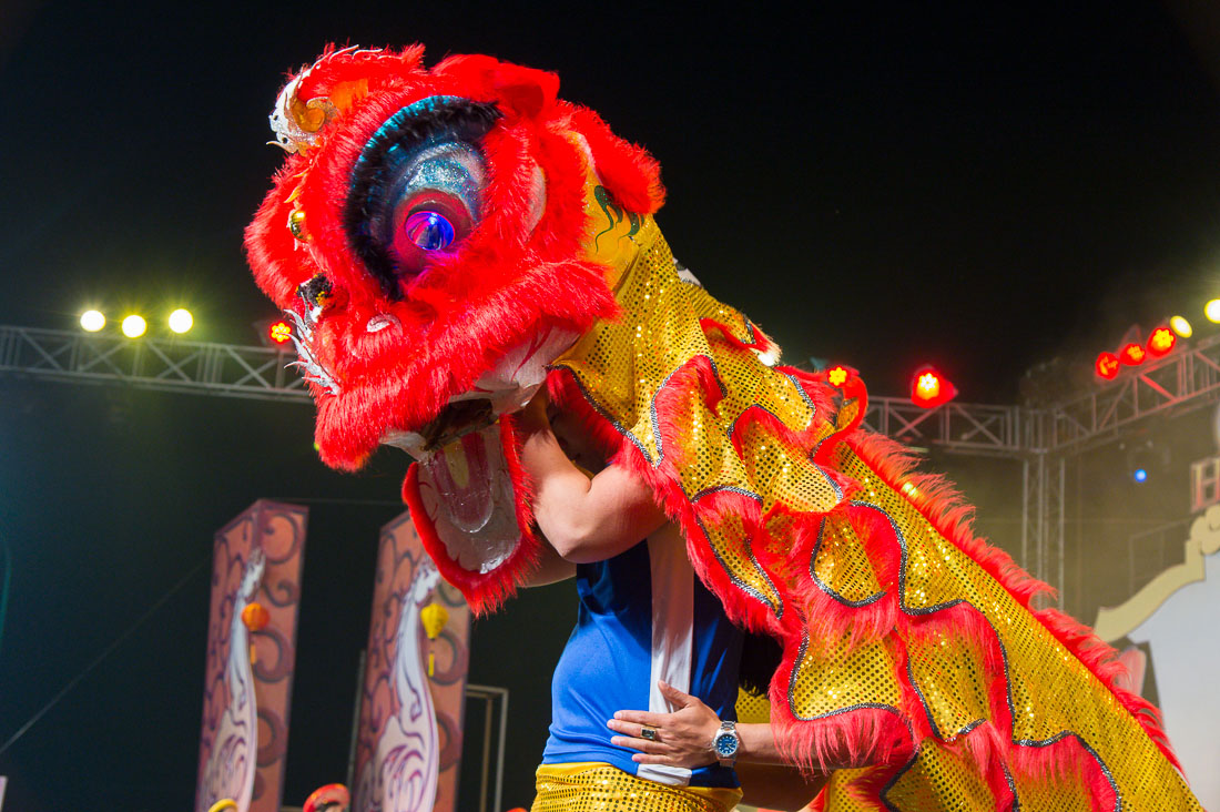 Folkloristic dances for 2014 lunar New Year Tet celebration, Hoi An, Quang Nam Province, Viet Nam, Indochina, South East Asia.