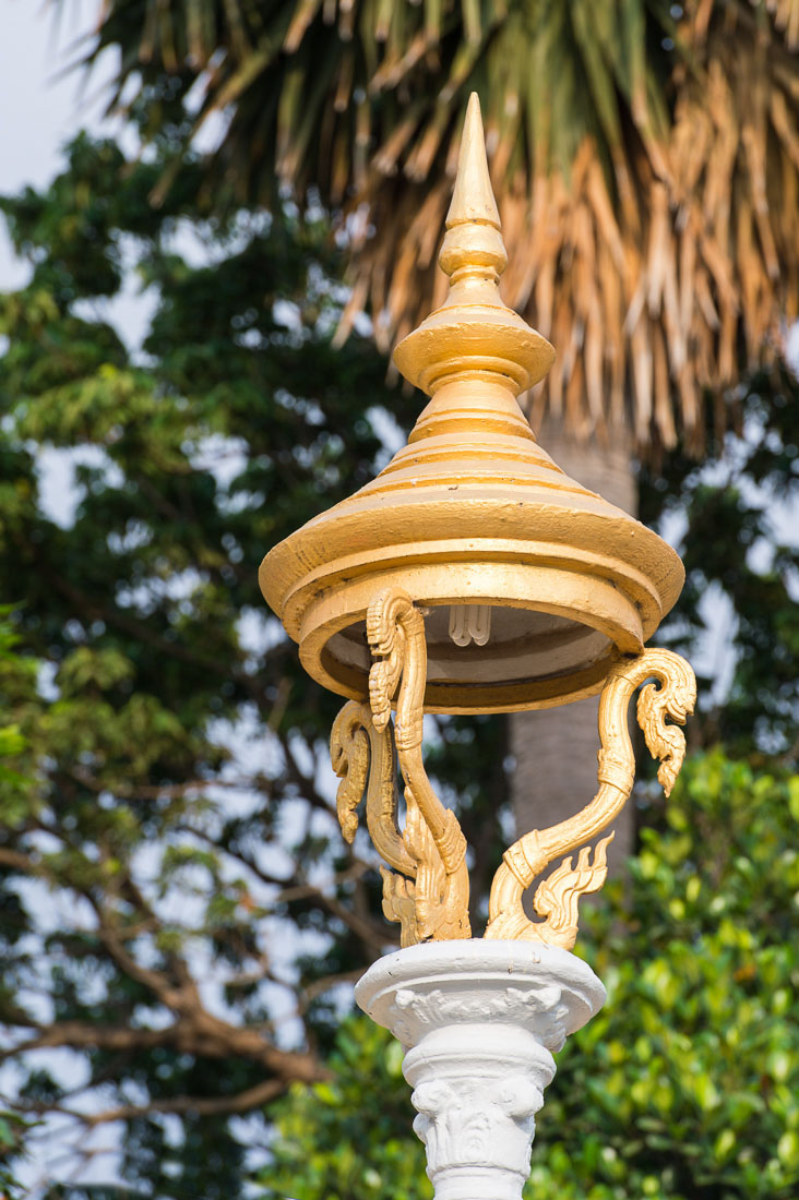 Particular of the Royal Palace in Phnom Penh. Kingdom of Cambodia, Indochina, South East Asia